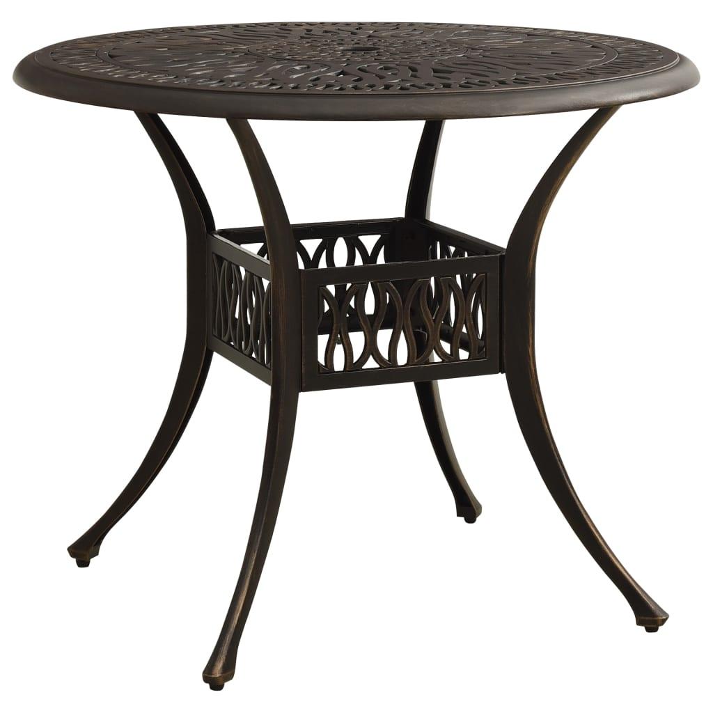 Mesa de jardín aluminio fundido