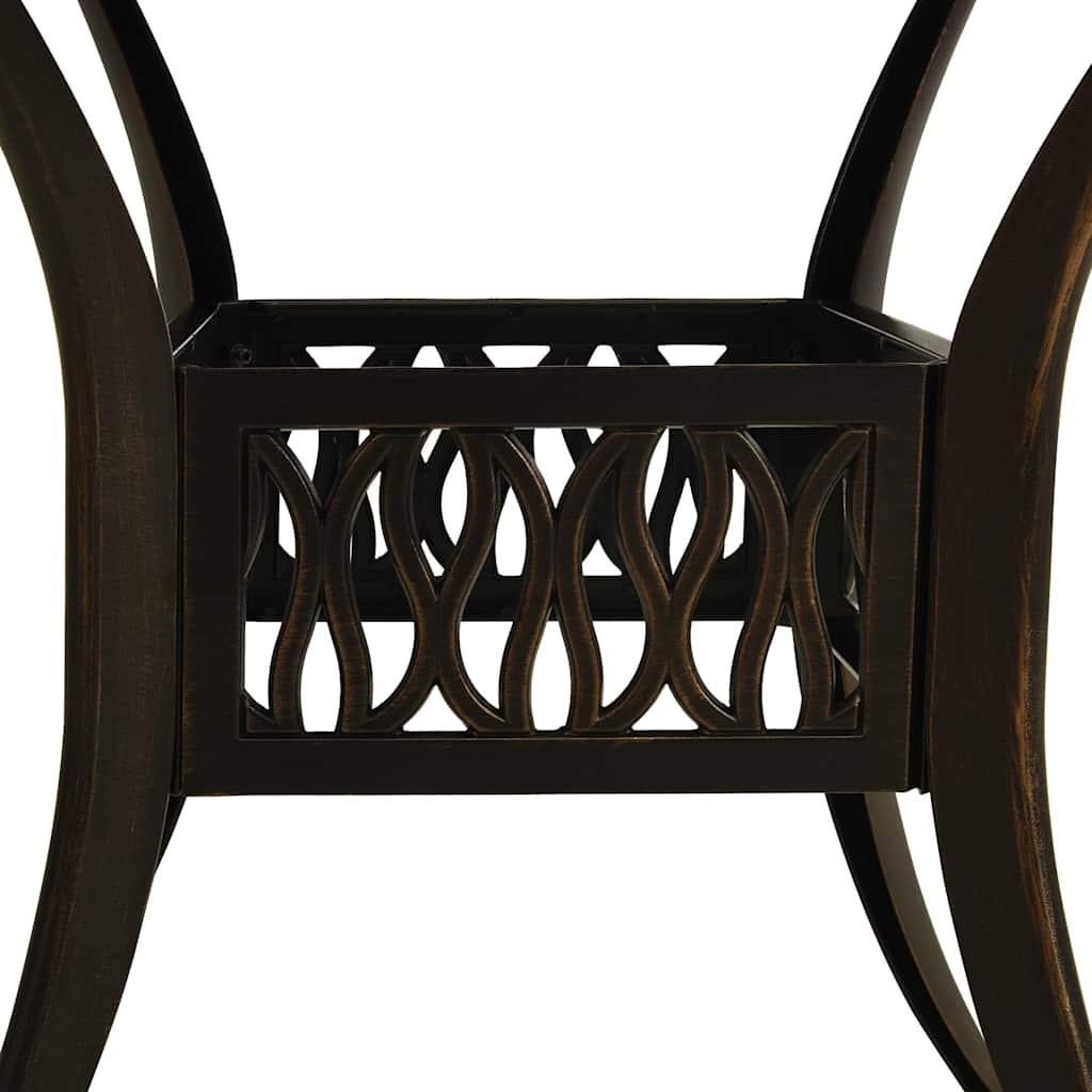 Mesa de jardín aluminio fundido