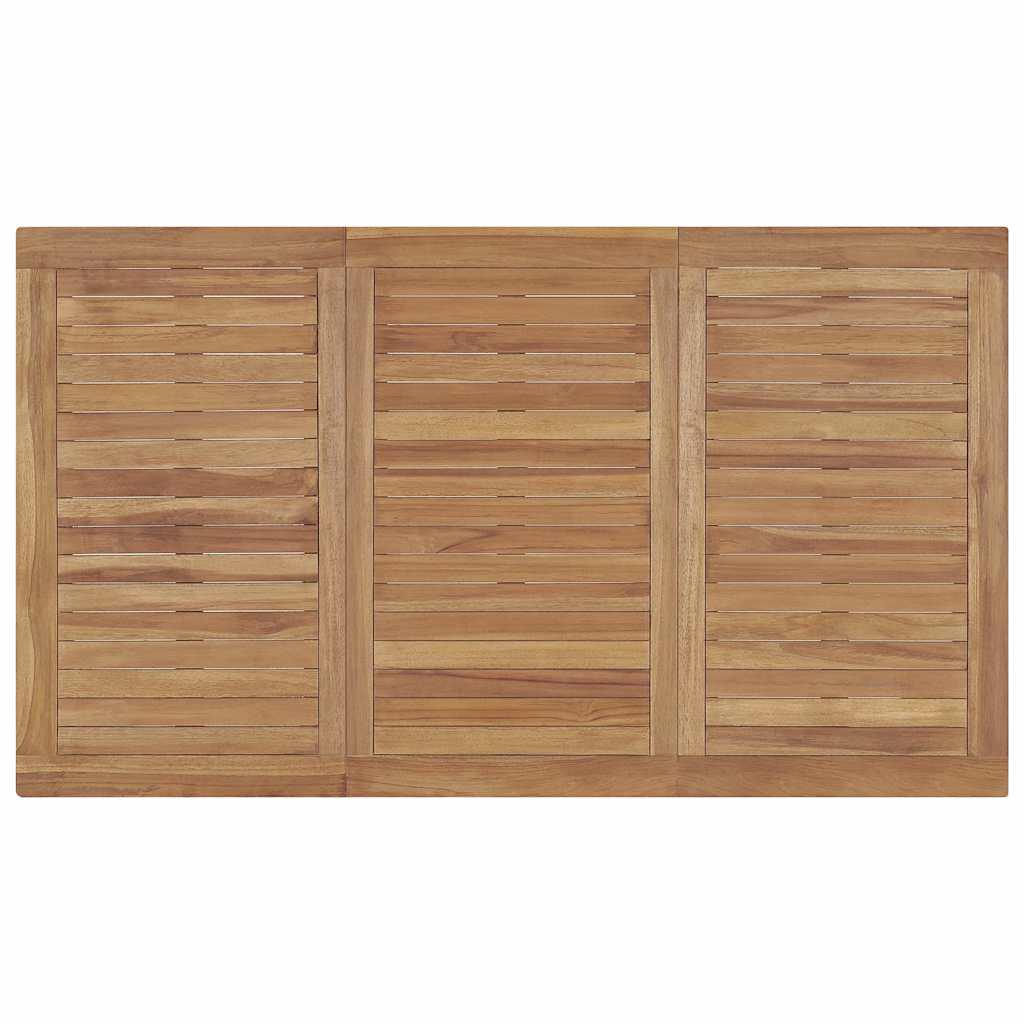 Mesa de comedor para jardín madera maciza de teca 120x70x77 cm