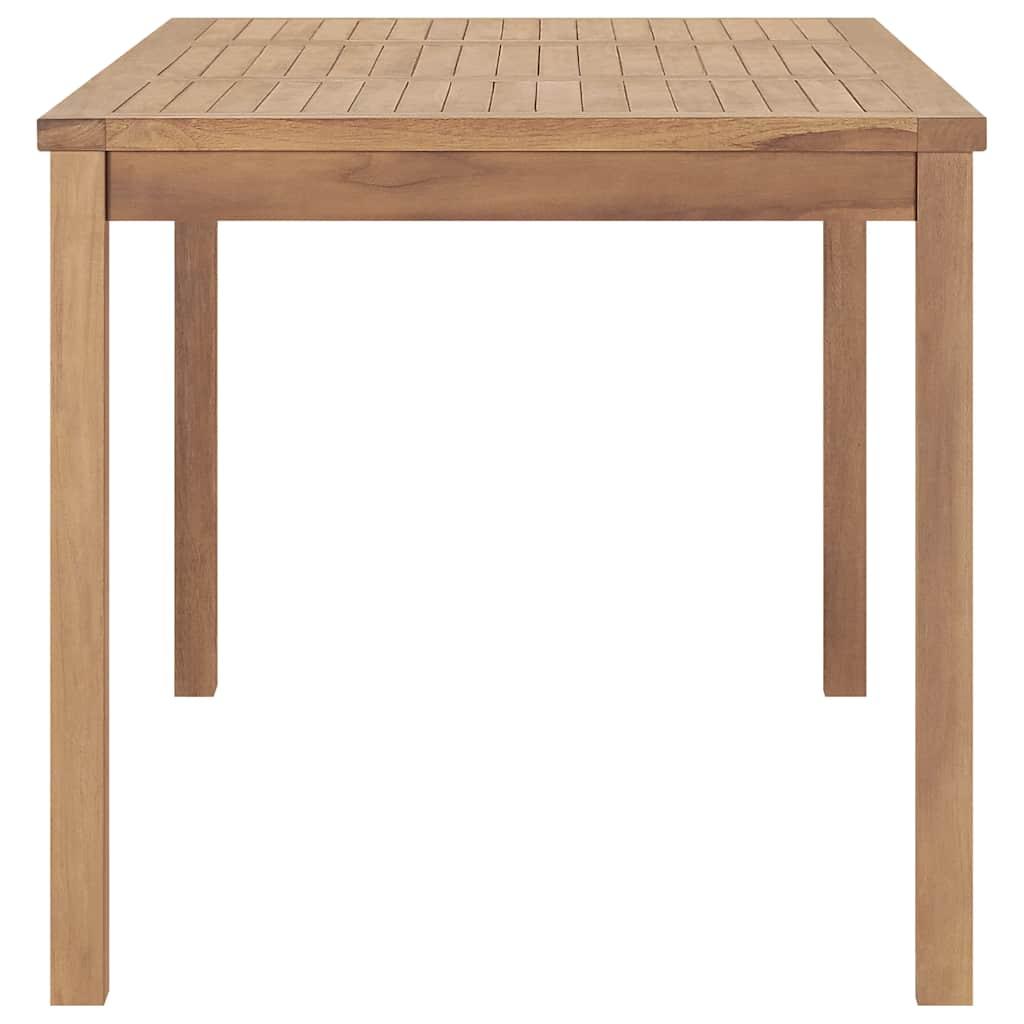 Mesa de comedor para jardín madera maciza de teca 120x70x77 cm