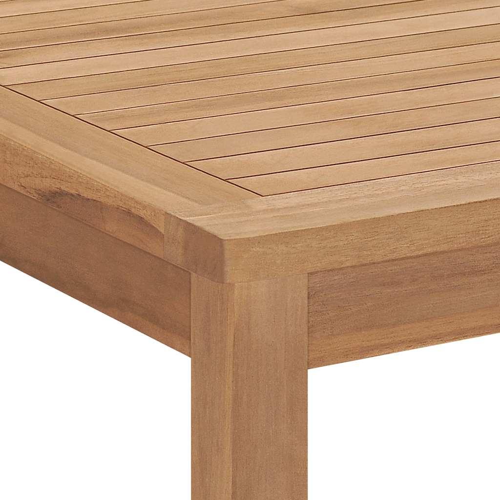 Mesa de comedor para jardín madera maciza de teca 120x70x77 cm