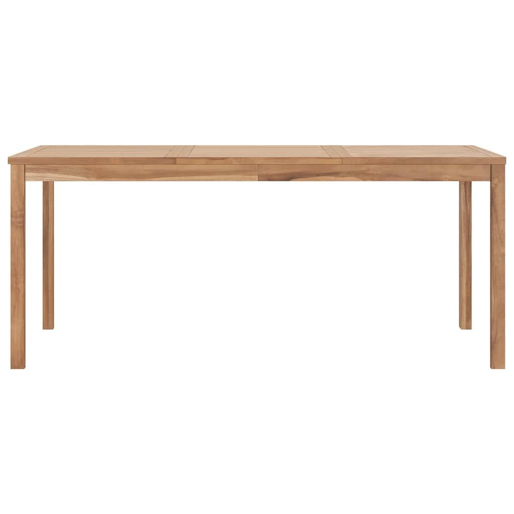 Mesa de comedor para jardín madera maciza de teca 120x70x77 cm