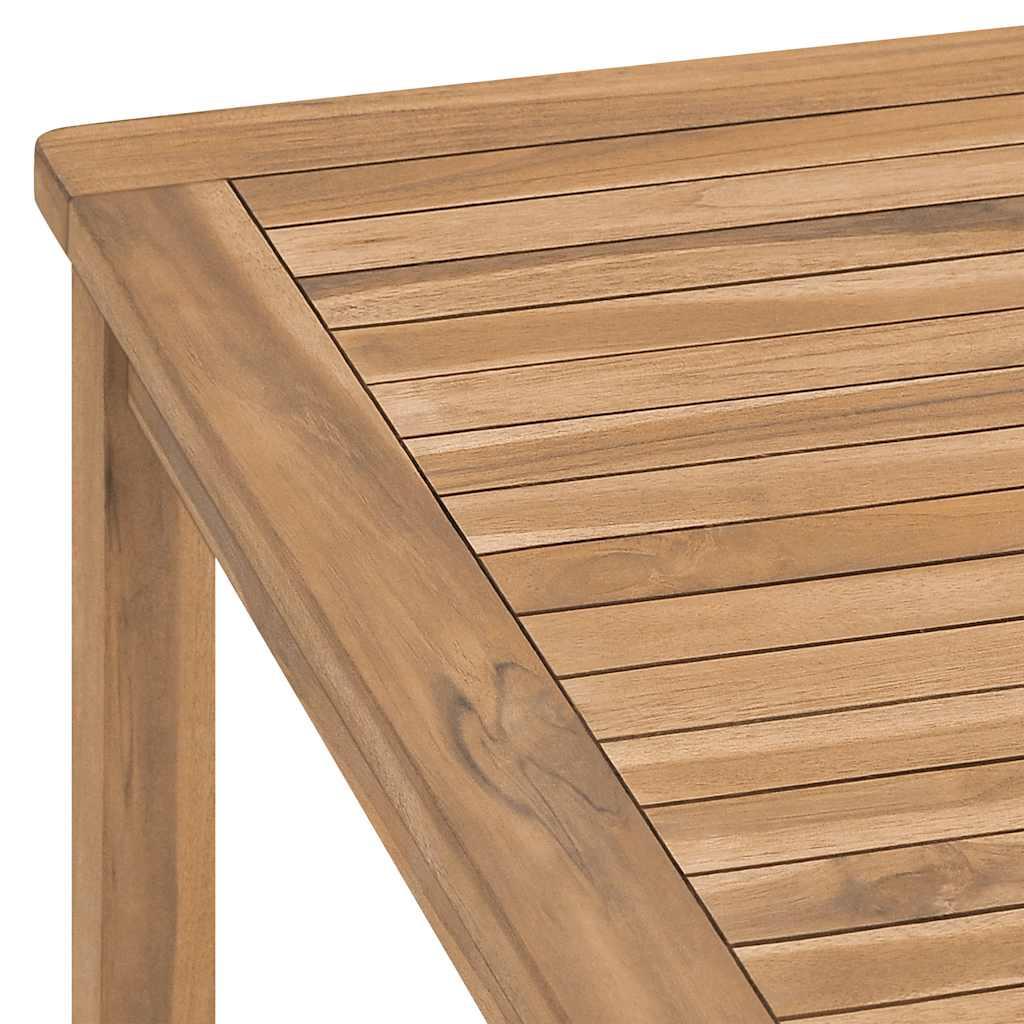 Mesa de comedor para jardín madera maciza de teca 120x70x77 cm