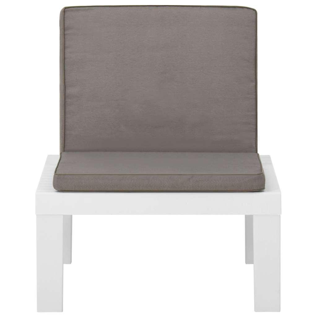 Silla de jardín con cojín plástico