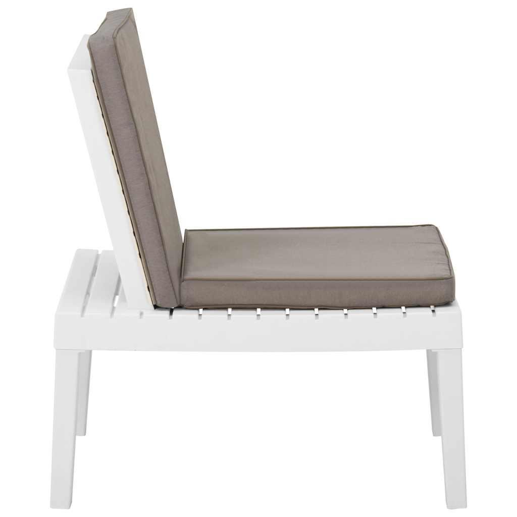 Silla de jardín con cojín plástico