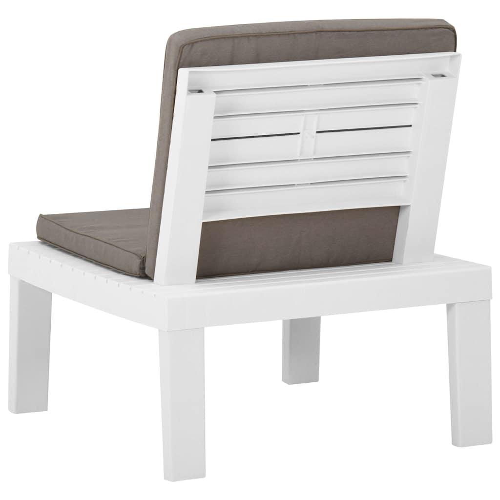 Silla de jardín con cojín plástico
