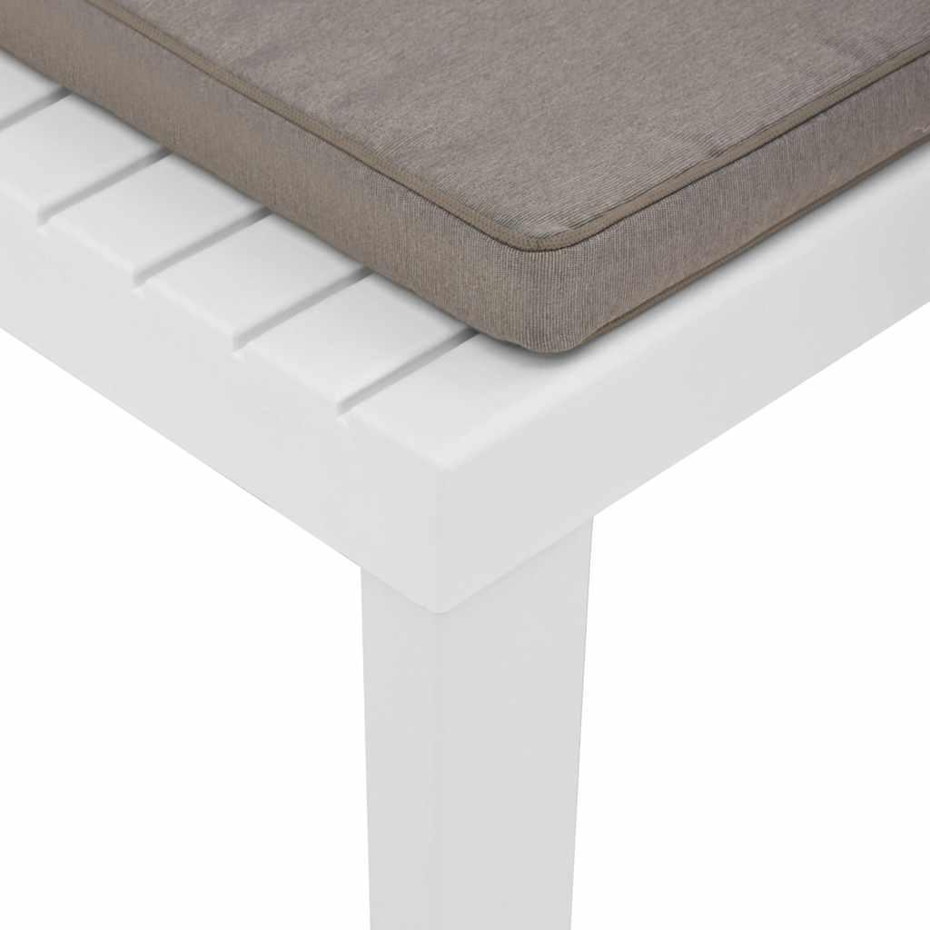 Silla de jardín con cojín plástico