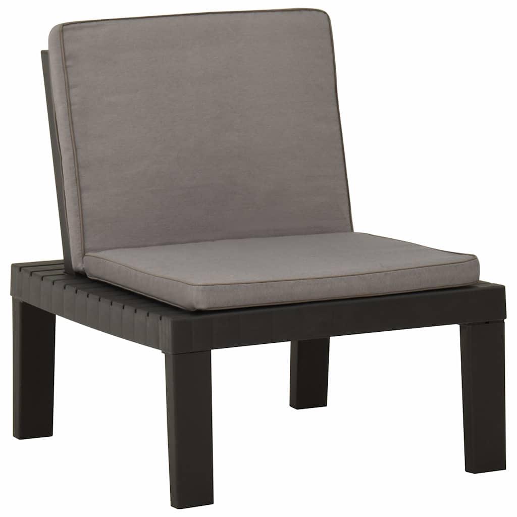 Silla de jardín con cojín plástico