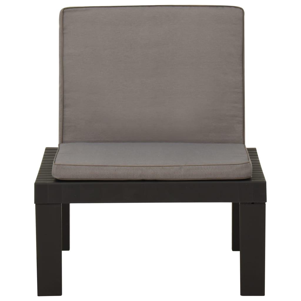 Silla de jardín con cojín plástico