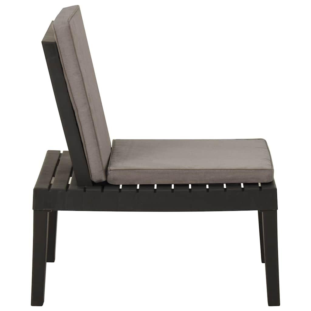 Silla de jardín con cojín plástico