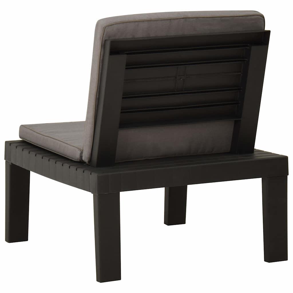 Silla de jardín con cojín plástico
