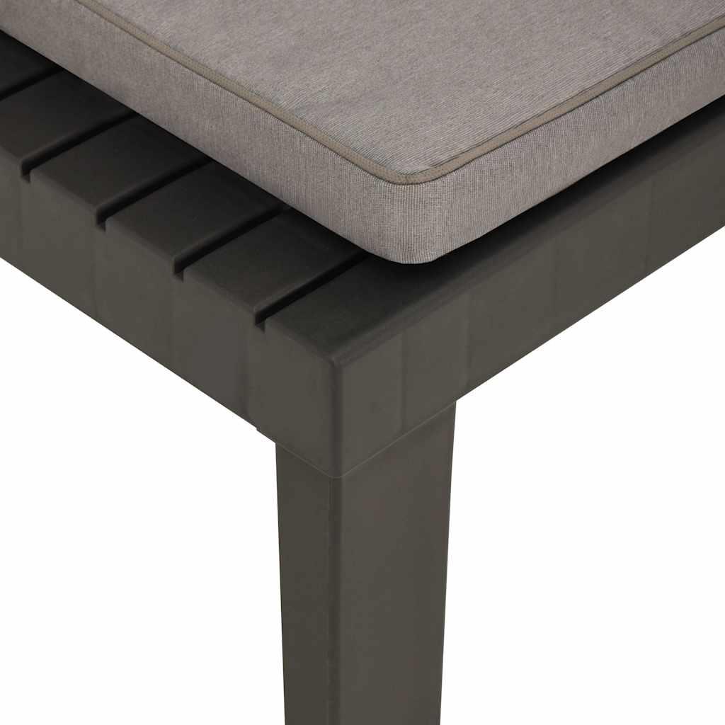 Silla de jardín con cojín plástico