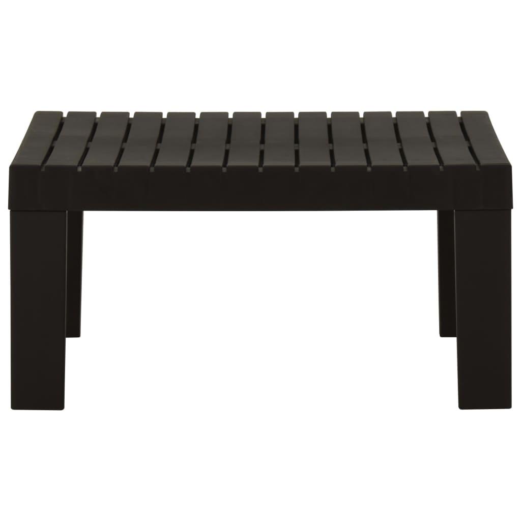 Set de muebles de jardín 2 piezas con cojines plástico