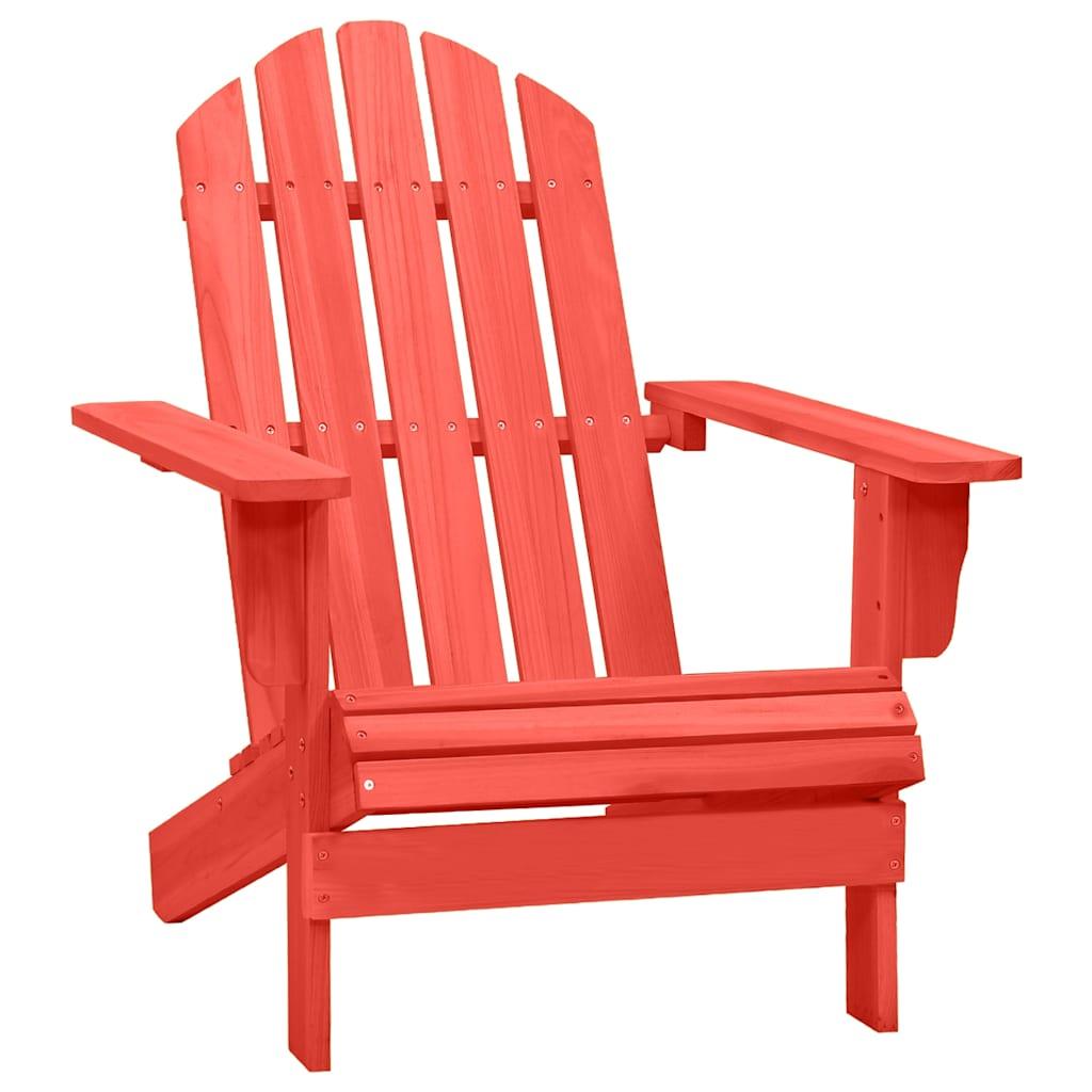 Silla de jardín Adirondack madera maciza de abeto naranja