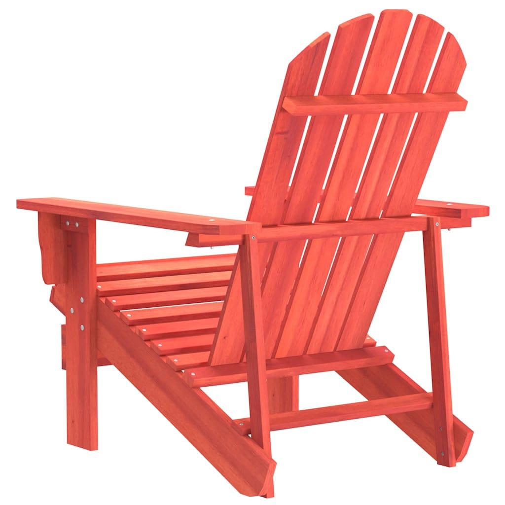 Silla de jardín Adirondack madera maciza de abeto naranja