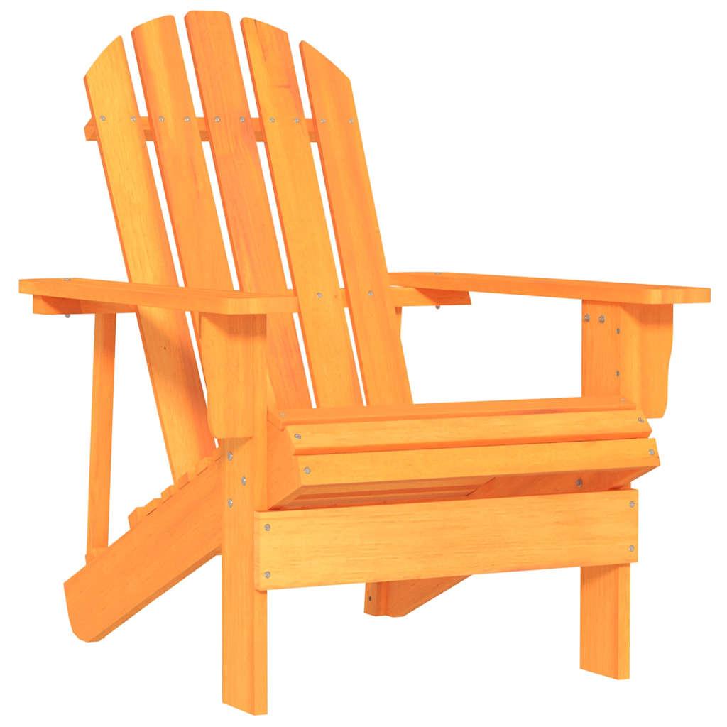 Silla de jardín Adirondack madera maciza de abeto naranja