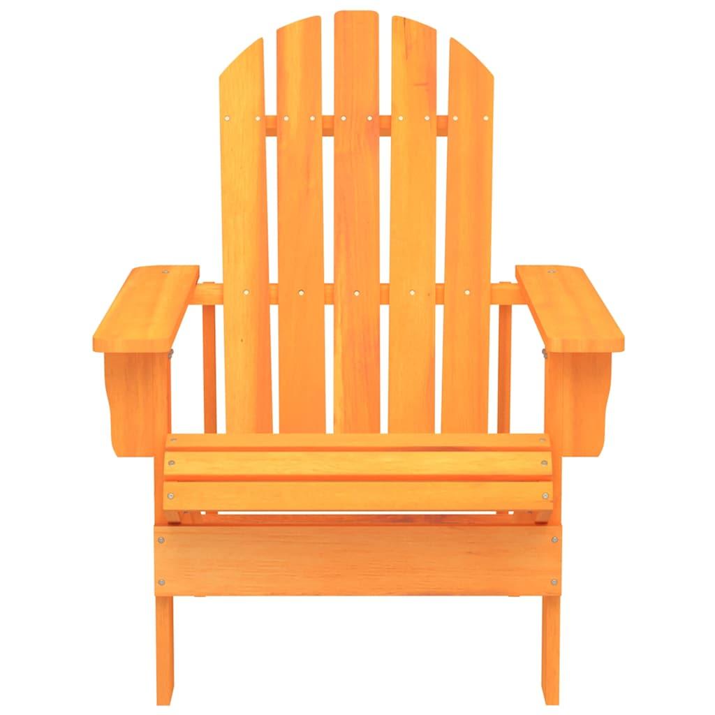 Silla de jardín Adirondack madera maciza de abeto naranja