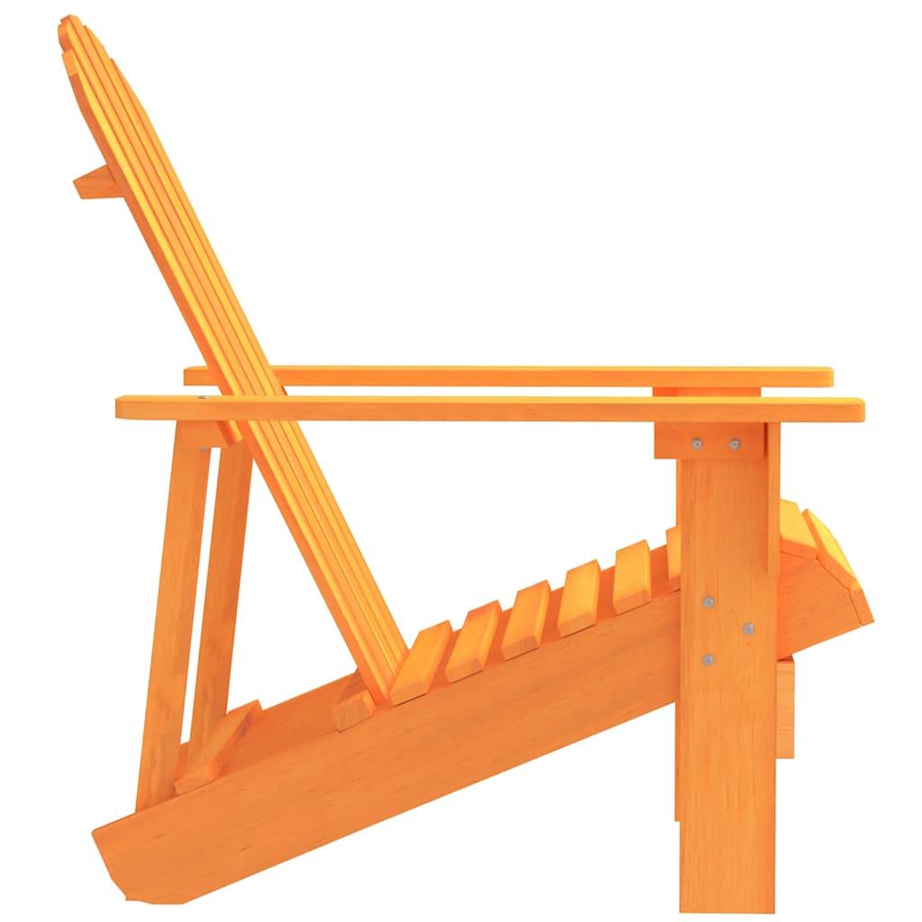 Silla de jardín Adirondack madera maciza de abeto naranja