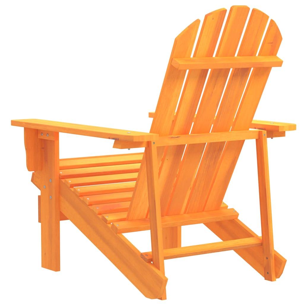 Silla de jardín Adirondack madera maciza de abeto naranja
