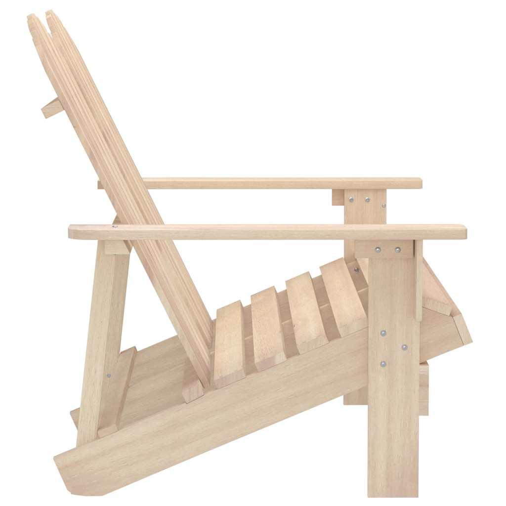 Silla Adirondack de jardín 2 plazas madera maciza