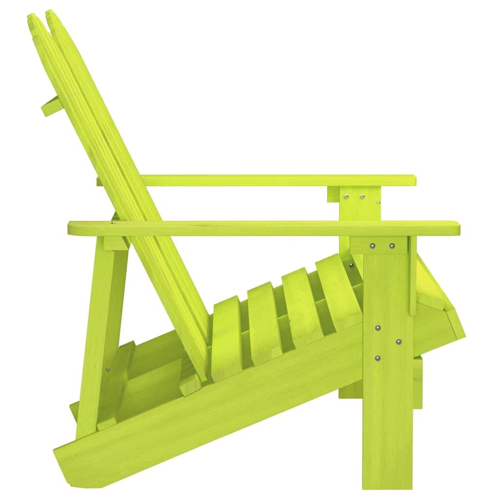 Silla Adirondack de jardín 2 plazas madera maciza abeto naranja
