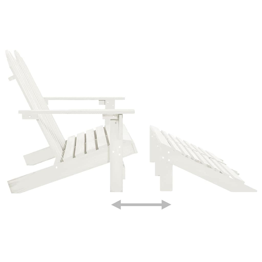 Silla Adirondack de jardín 2 plazas madera maciza