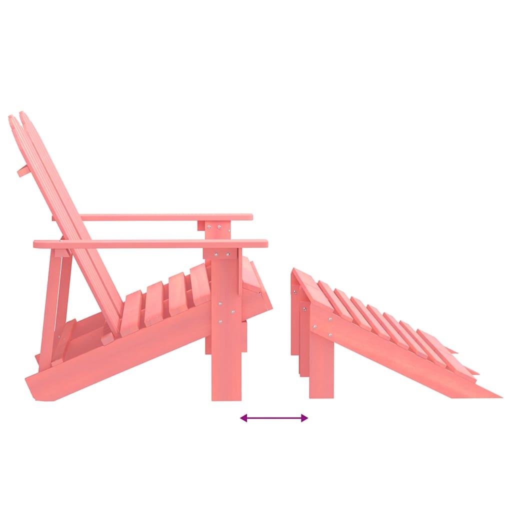 Silla Adirondack de jardín 2 plazas madera maciza