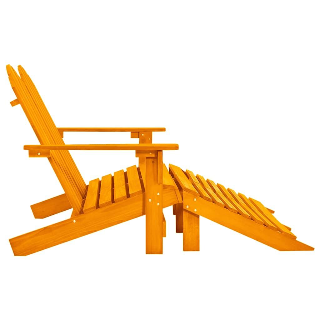 Silla Adirondack de jardín 2 plazas madera maciza