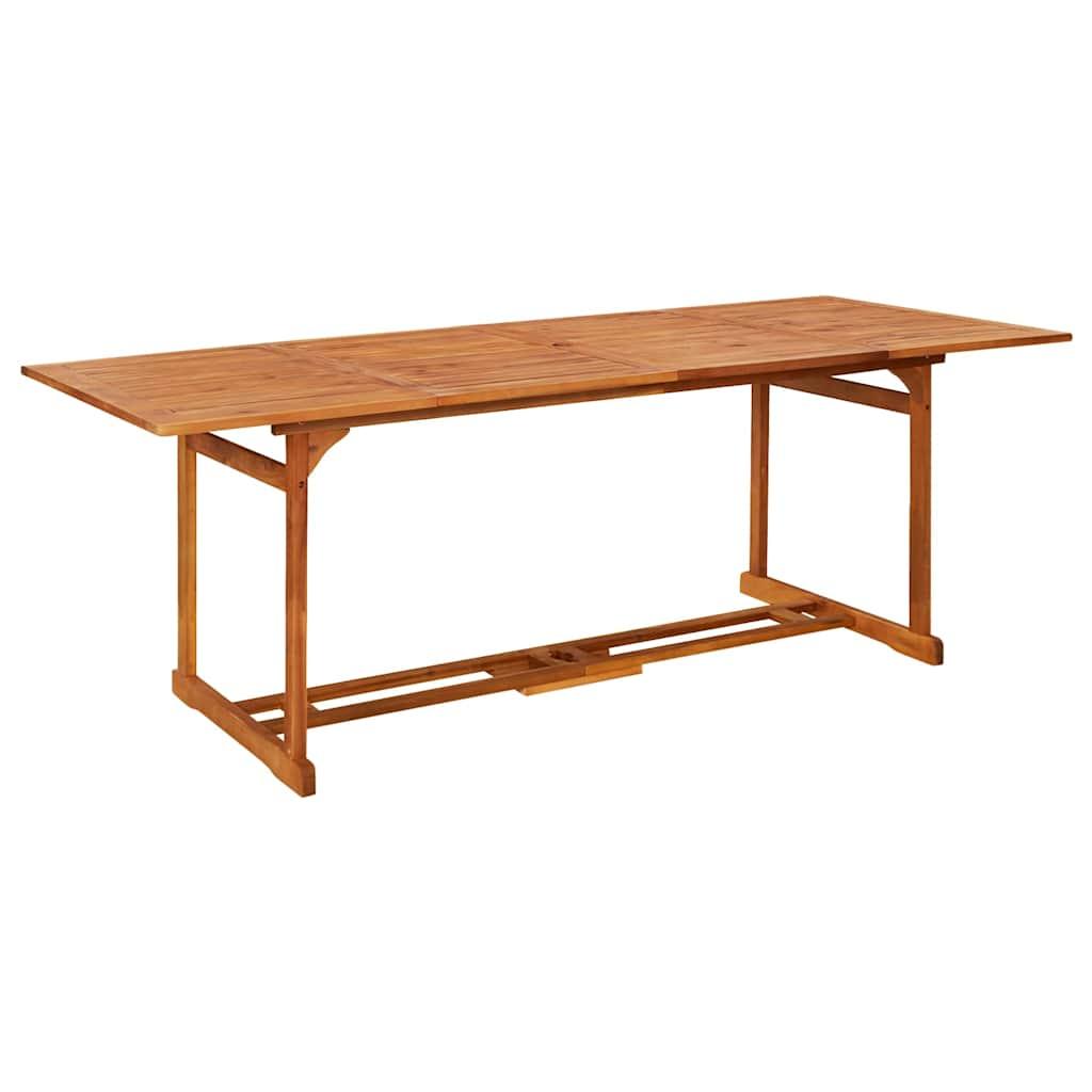 Mesa de comedor de jardín madera maciza de acacia 110x110x75 cm