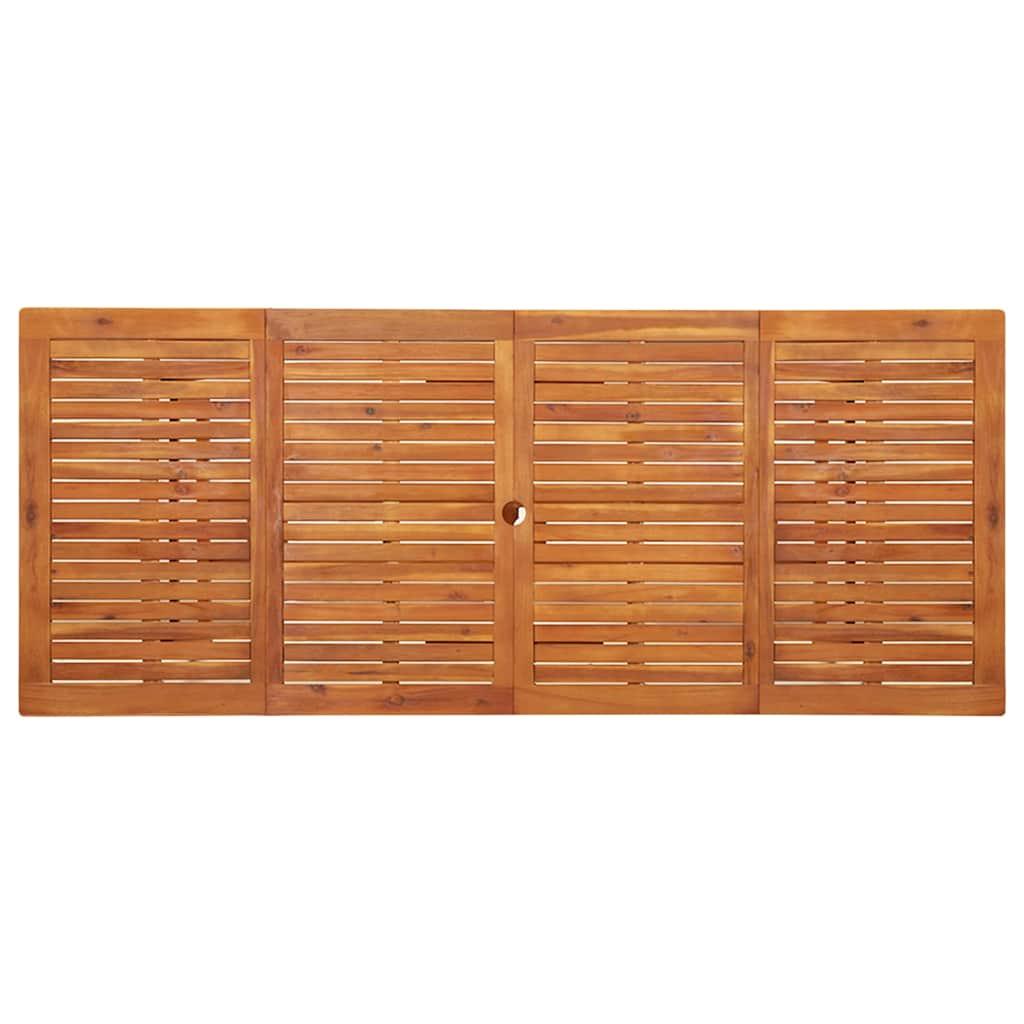 Mesa de comedor de jardín madera maciza de acacia 110x110x75 cm