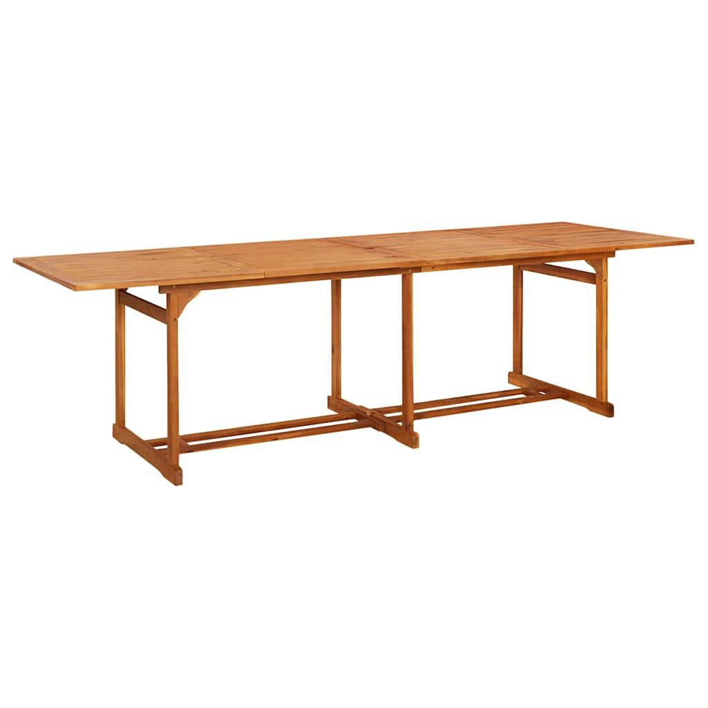 Mesa de comedor de jardín madera maciza de acacia 110x110x75 cm
