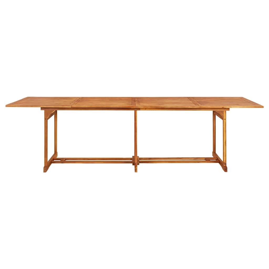 Mesa de comedor de jardín madera maciza de acacia 110x110x75 cm