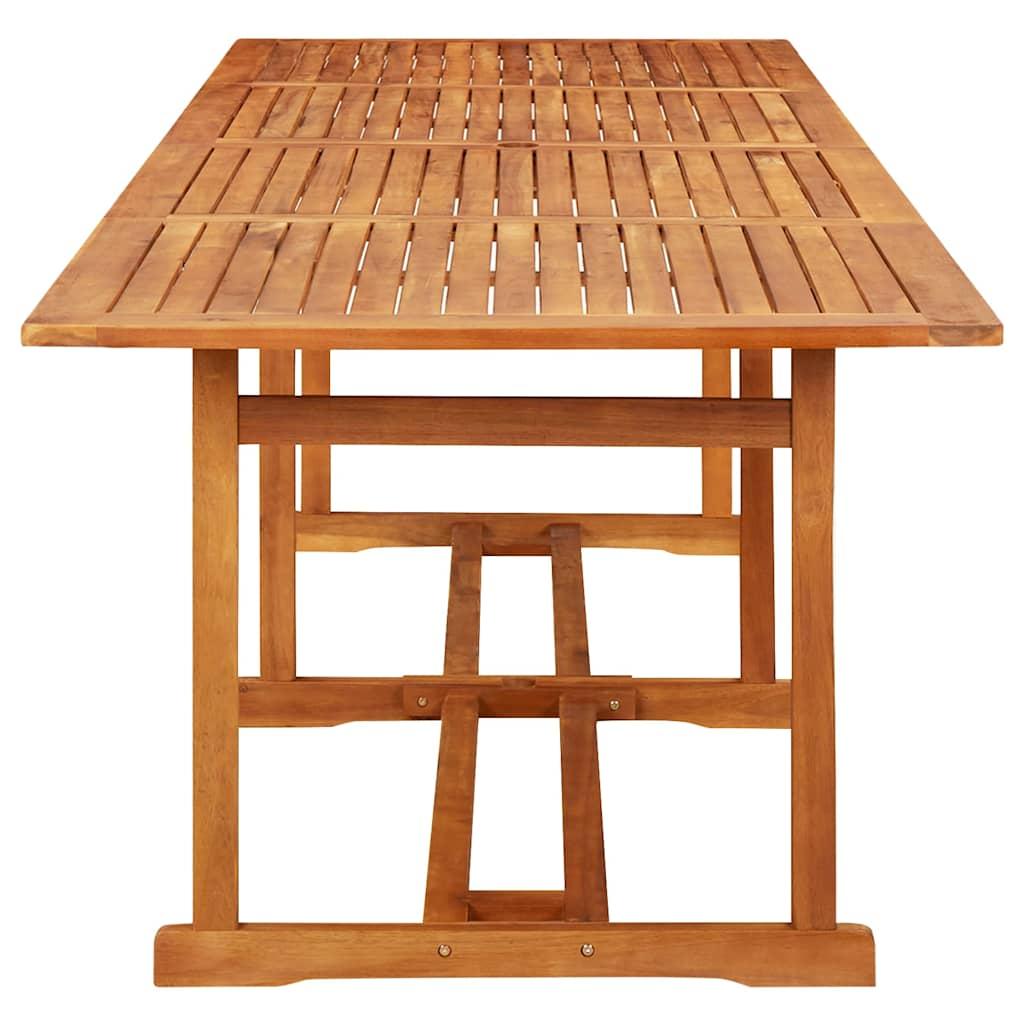 Mesa de comedor de jardín madera maciza de acacia 110x110x75 cm