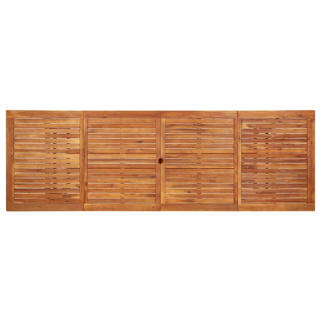 Mesa de comedor de jardín madera maciza de acacia 110x110x75 cm