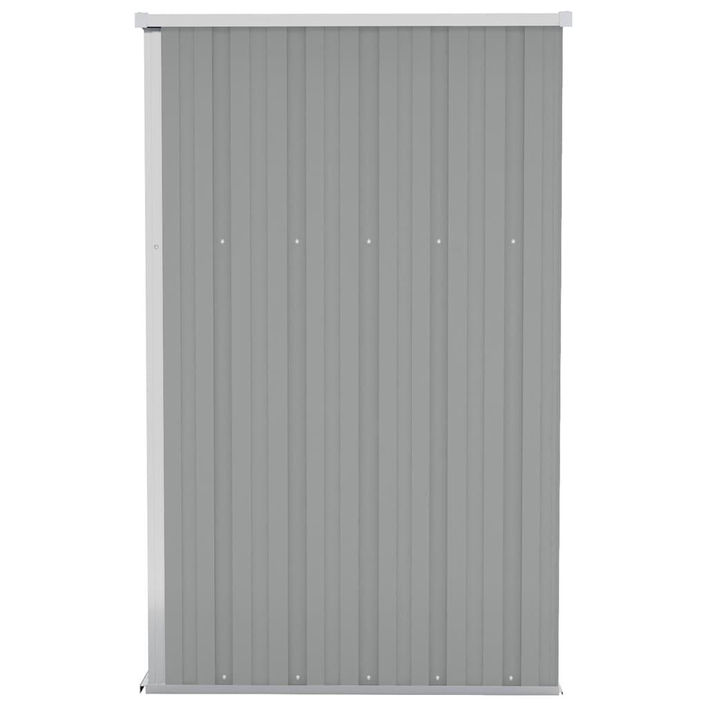 Cobertizo de jardín pared acero galvanizado verde 118x288x178cm