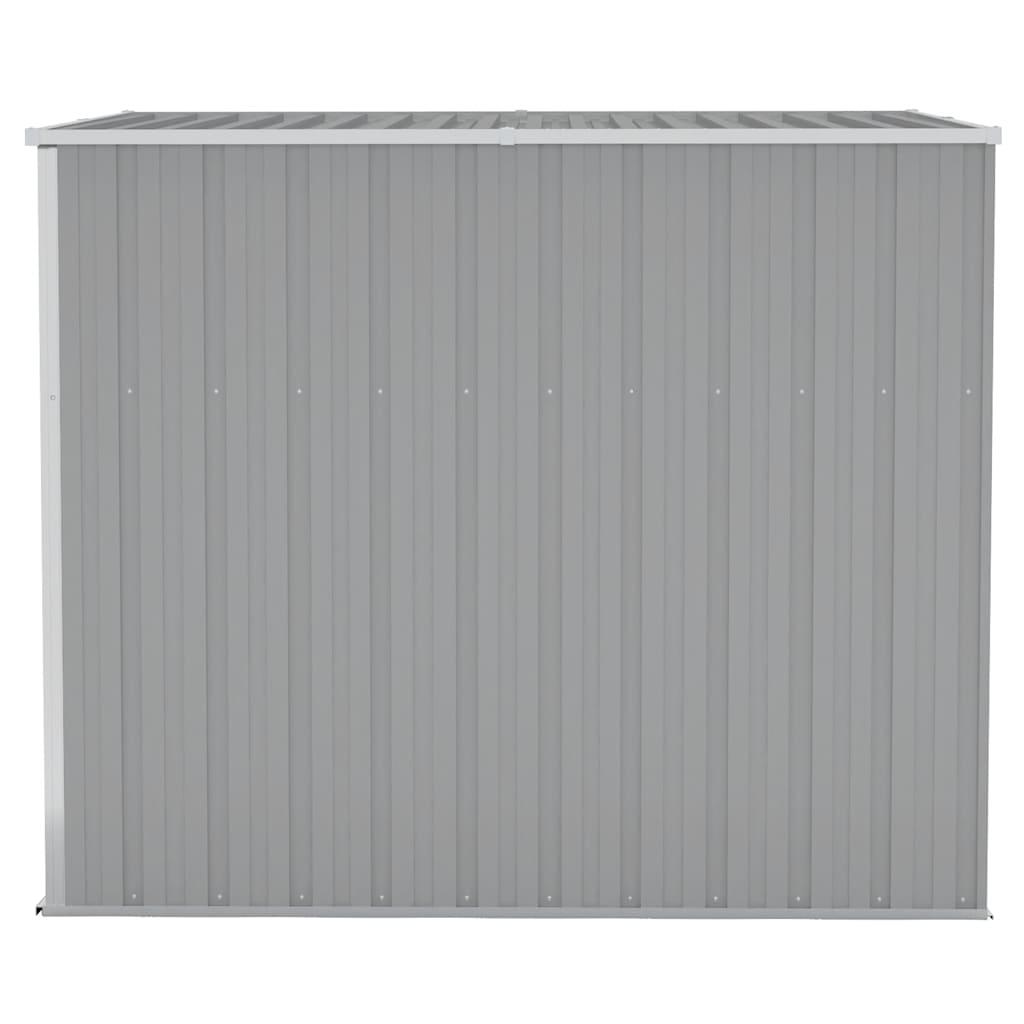 Cobertizo de jardín pared acero galvanizado verde 118x194x178cm