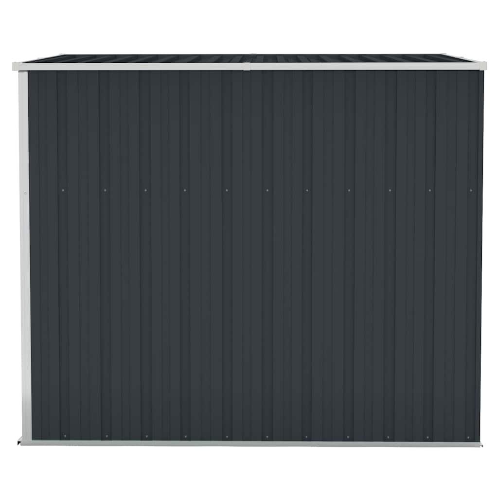 Cobertizo de jardín pared acero galvanizado verde 118x194x178cm