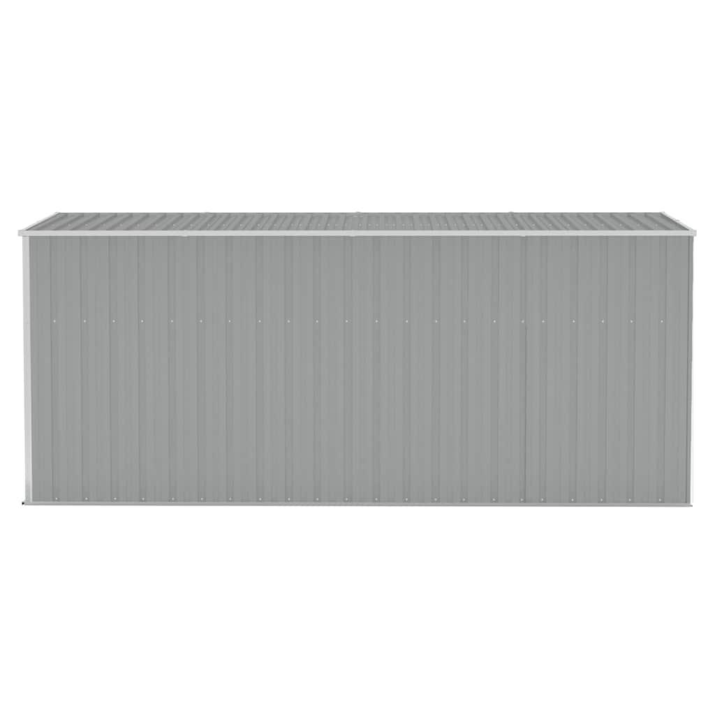 Cobertizo de jardín pared acero galvanizado verde 118x100x178cm