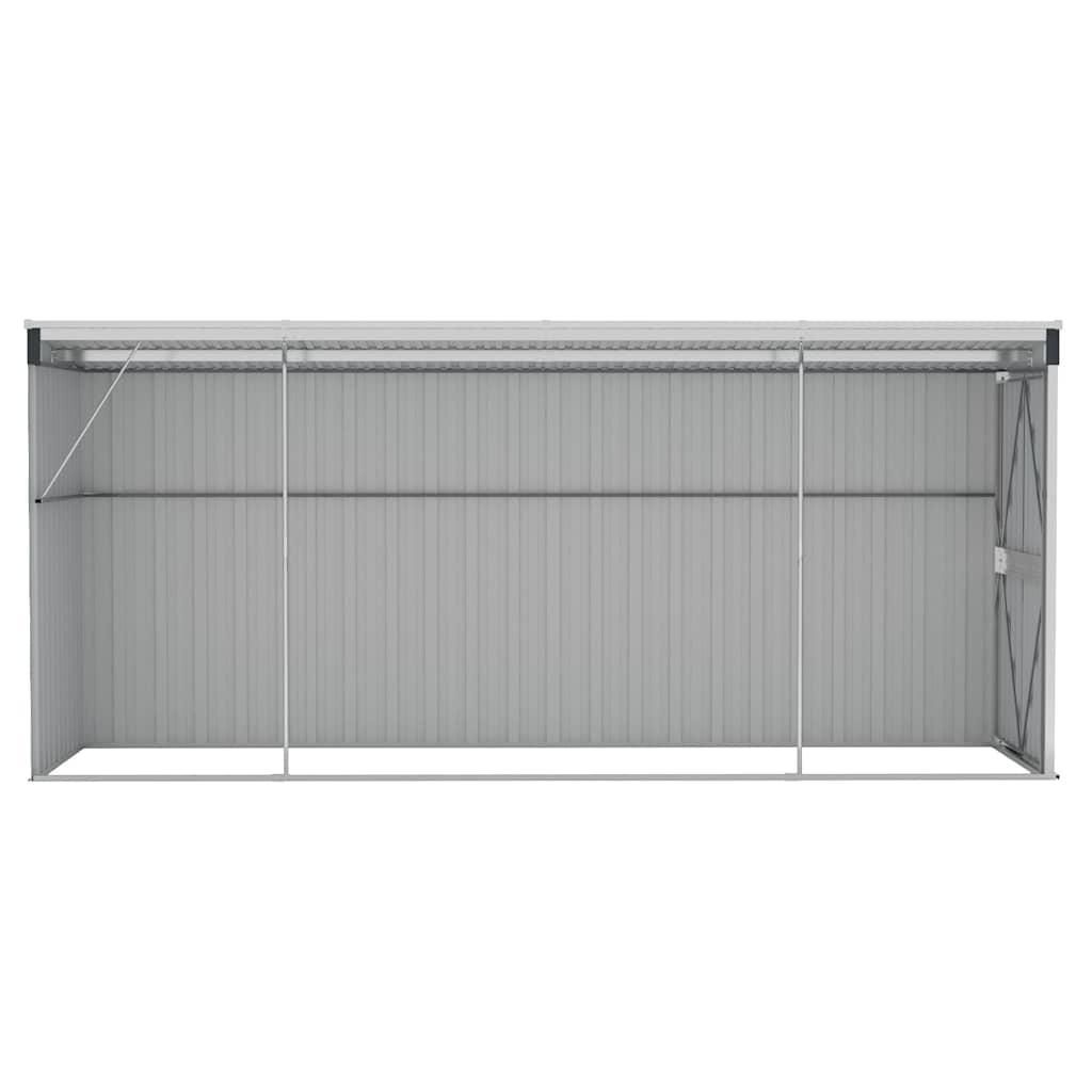 Cobertizo de jardín pared acero galvanizado verde 118x100x178cm