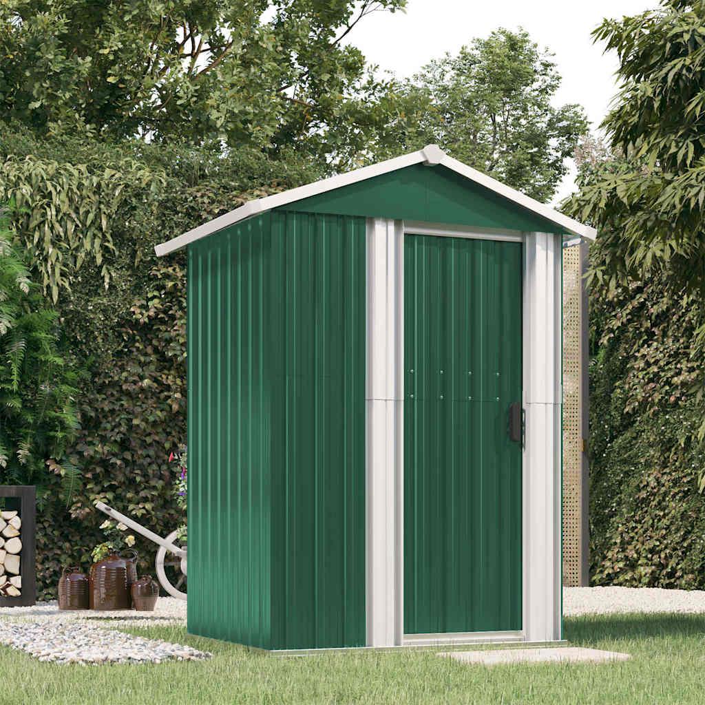 Cobertizo de jardín acero galvanizado antracita 126x97,5x177 cm