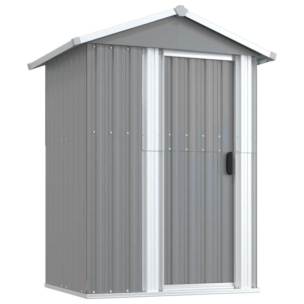 Cobertizo de jardín acero galvanizado antracita 126x97,5x177 cm