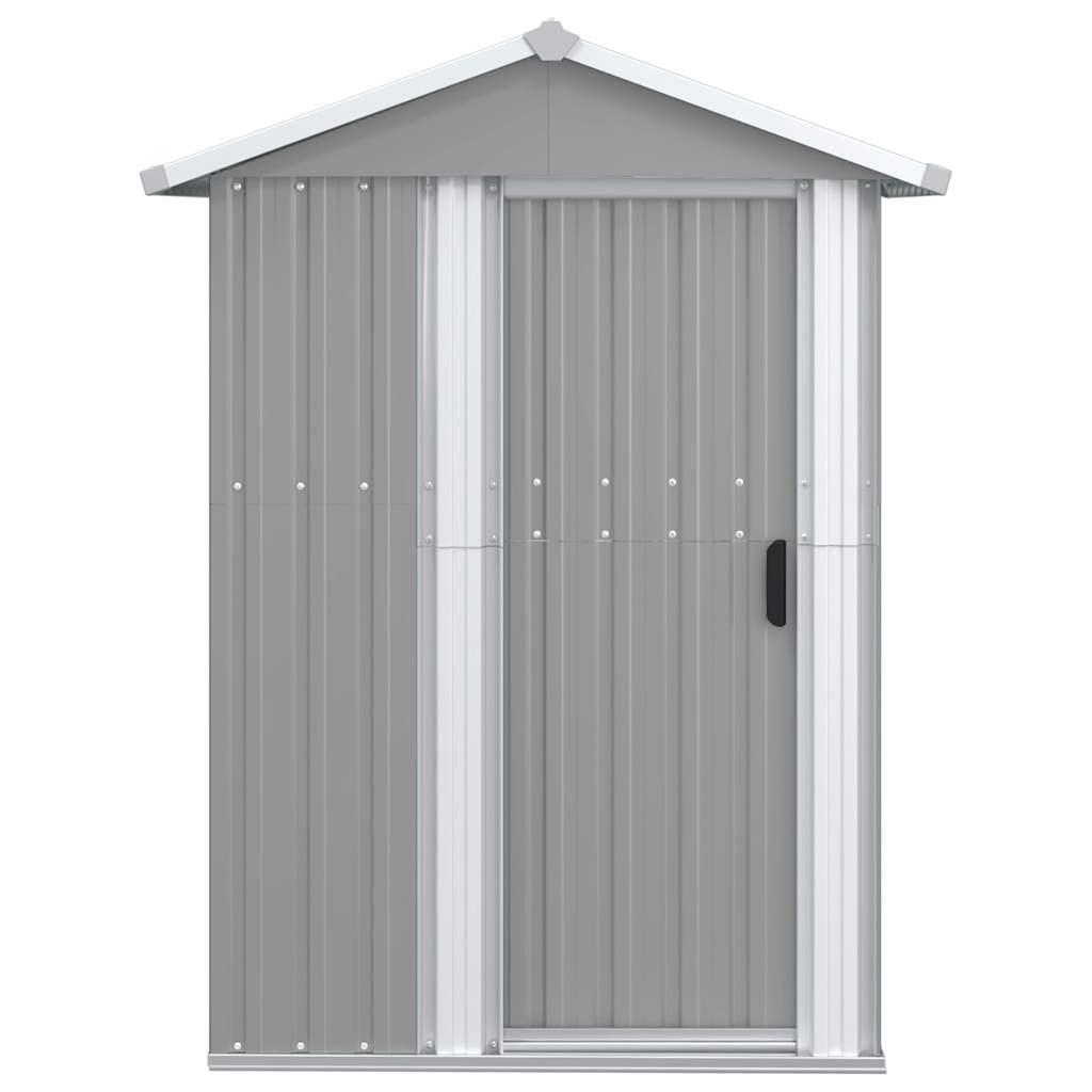 Cobertizo de jardín acero galvanizado antracita 126x97,5x177 cm