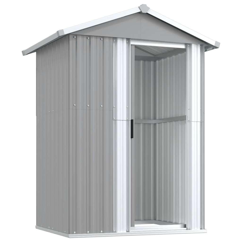 Cobertizo de jardín acero galvanizado antracita 126x97,5x177 cm