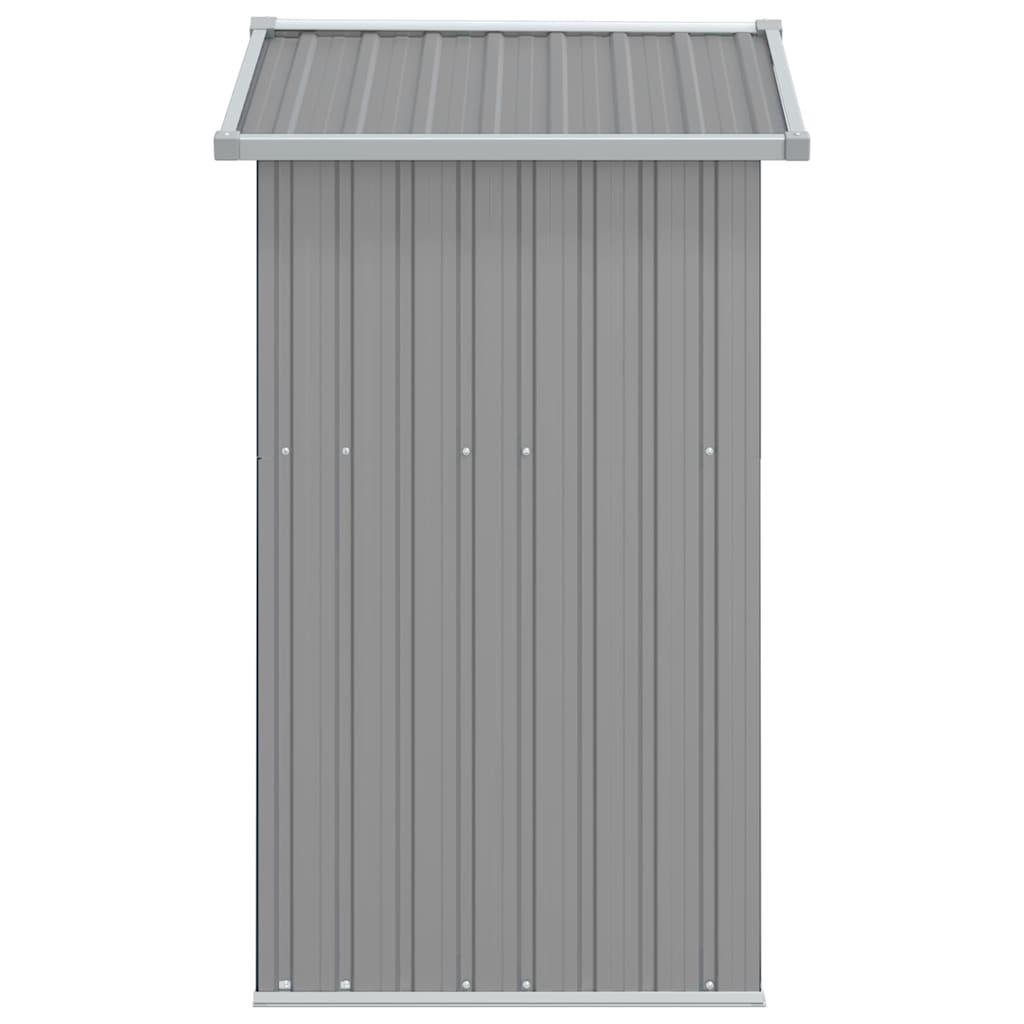 Cobertizo de jardín acero galvanizado antracita 126x97,5x177 cm