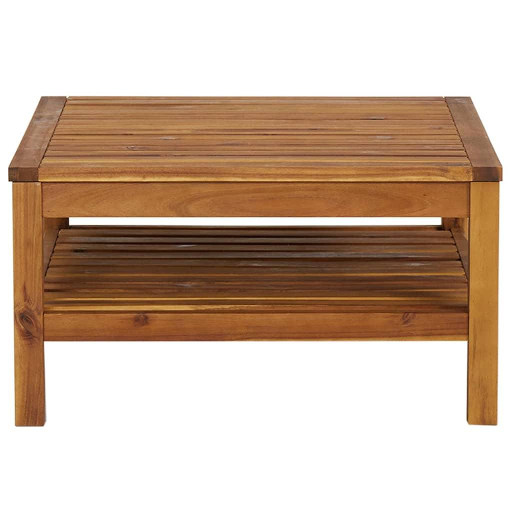 Mesa de centro de madera maciza de acacia 100x50x33 cm