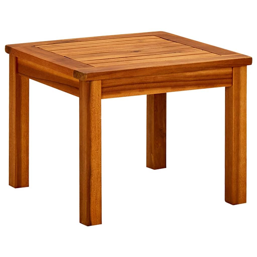 Mesa de centro de jardín madera maciza de acacia 110x110x45 cm