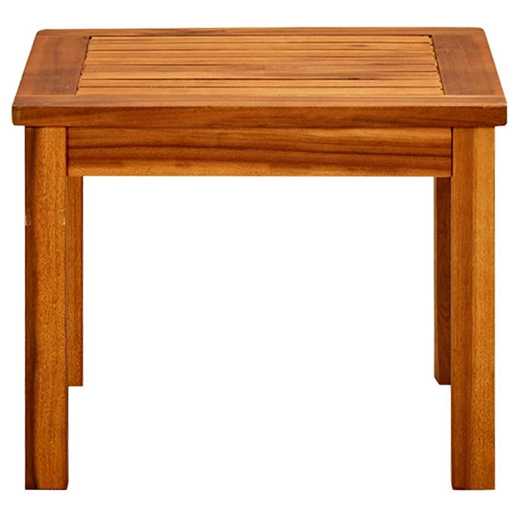 Mesa de centro de jardín madera maciza de acacia 110x110x45 cm