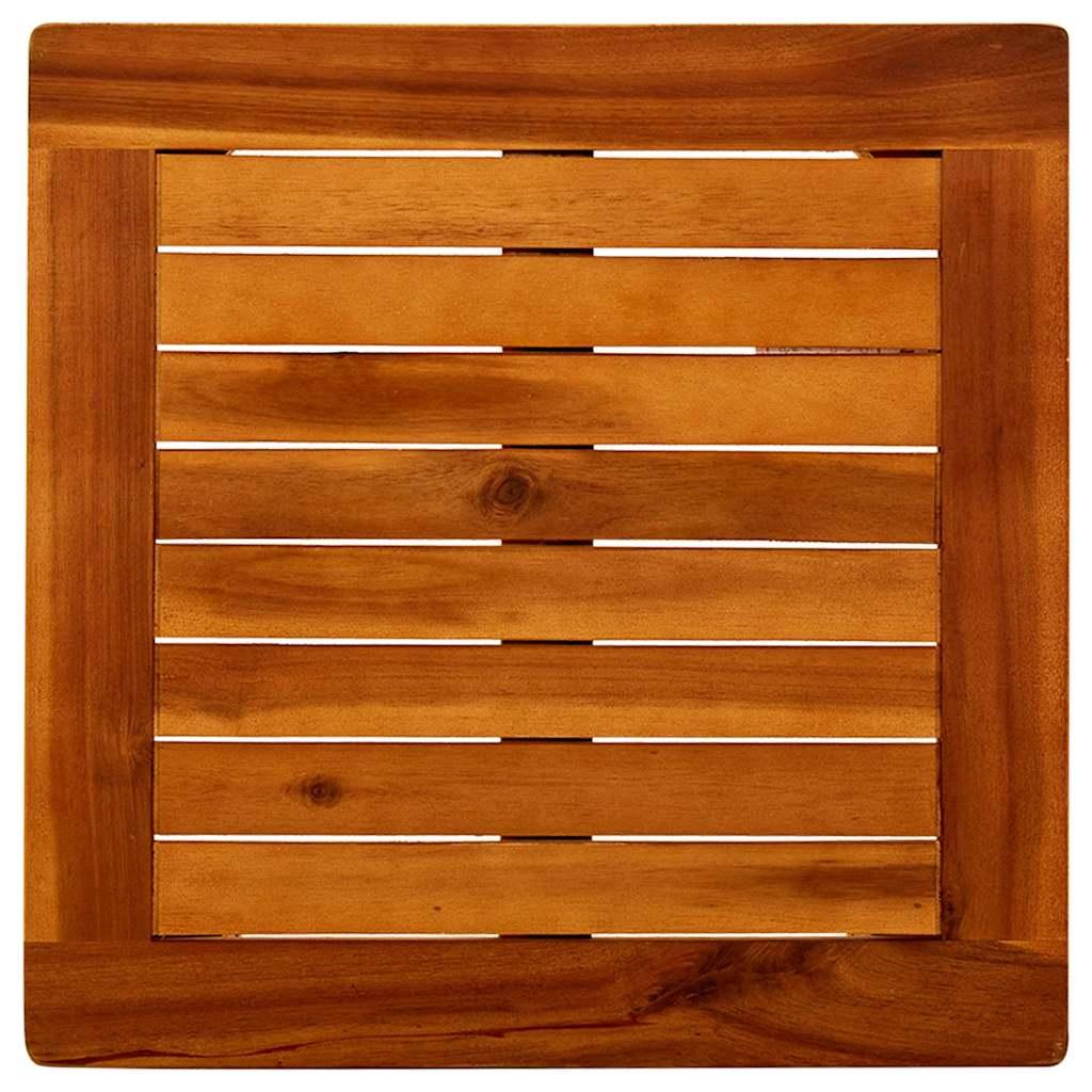 Mesa de centro de jardín madera maciza de acacia 110x110x45 cm