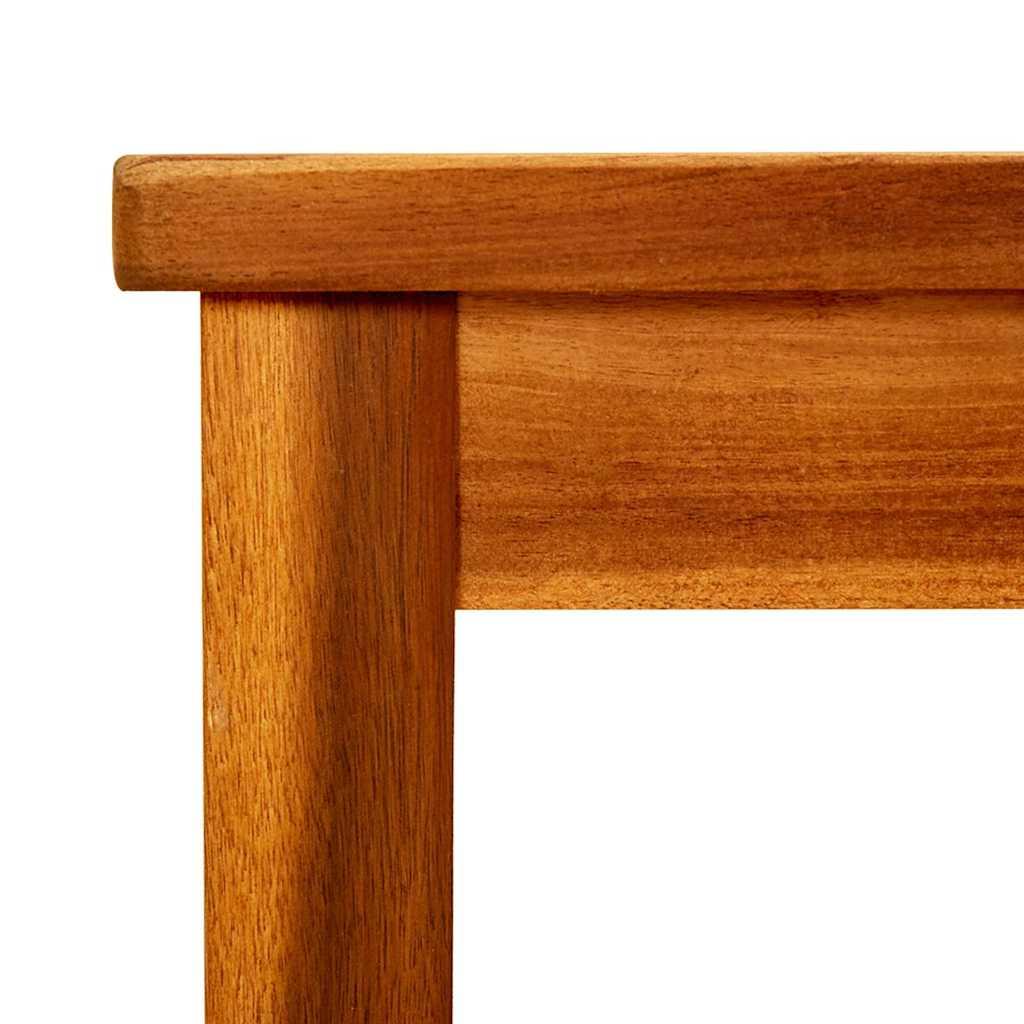 Mesa de centro de jardín madera maciza de acacia 110x110x45 cm