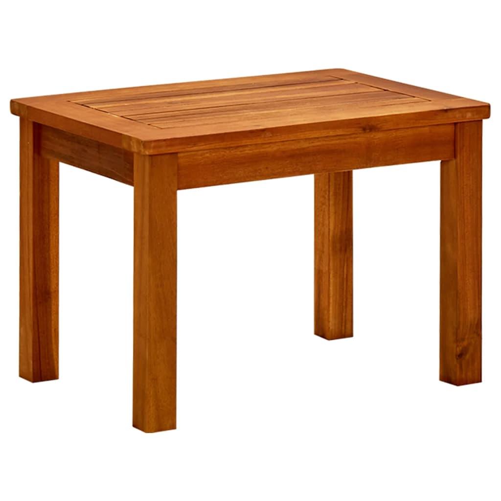 Mesa de centro de jardín madera maciza de acacia 110x110x45 cm